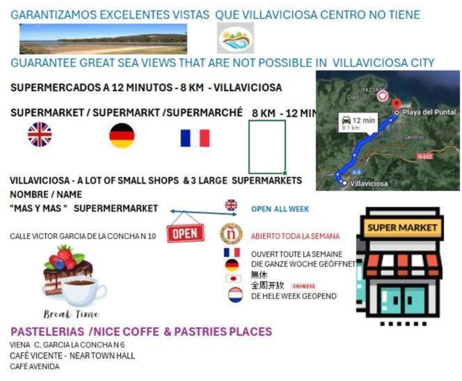 La Villademaria 2 Bloque Apartamento Playa Beach Puntal Вилавичоза Екстериор снимка
